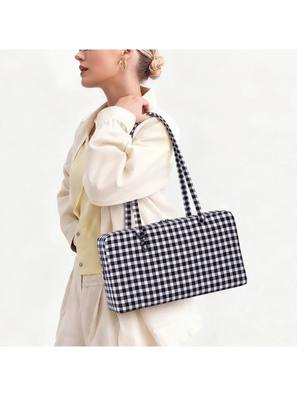 Stylish Slouchy Nylon Tote Bag - Large Hobo Shoulder Bag for Travel & College